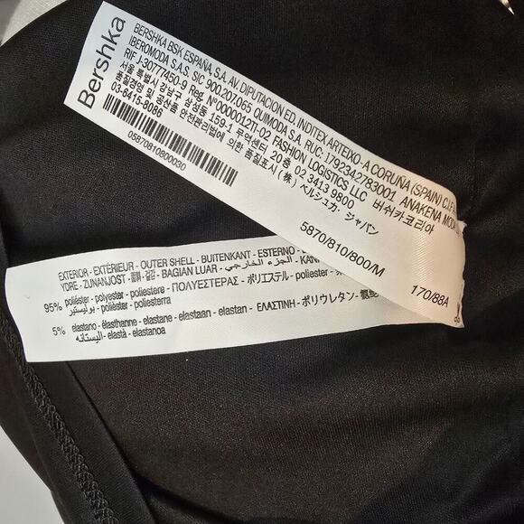 Bershka NWT cut out long sleeve mini dress with embellished halter strap sz M. - Picture 7 of 8